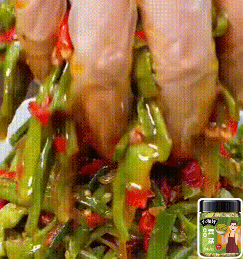 【香辣下飯】剁椒貢菜/香辣脆爽真好吃，超低熱量，根根爽脆，吃著比肉還香