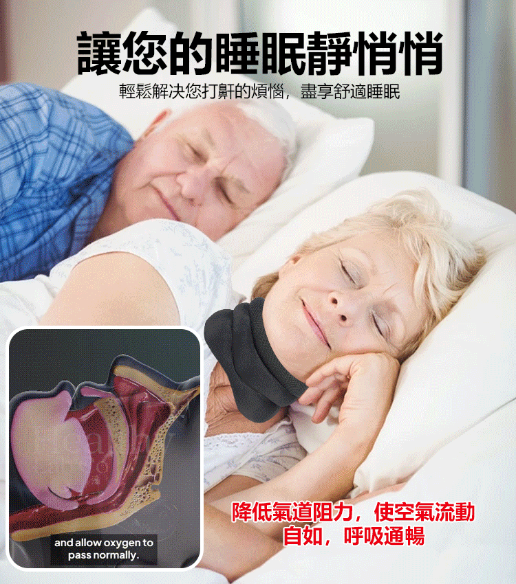 透氣可調節止鼾頸托,物理止鼾,當晚見效。頸部支撐舒適減壓 透氣可調節止鼾頸托,物理止鼾,當晚見效。頸部支撐舒適減壓
